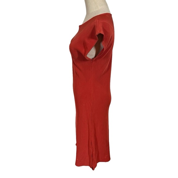 PETER COHEN 100% Silk Midi Slip Dress in Rust PLEASE READ - Picture 3 of 10